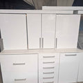 Ikea's cabinet doors and drawer fronts. High gloss white. in Kersey, CO