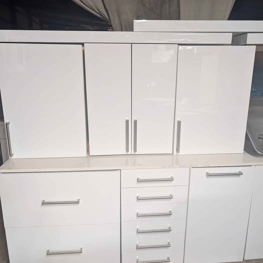 Ikea's cabinet doors and drawer fronts. High gloss white. in Kersey, CO