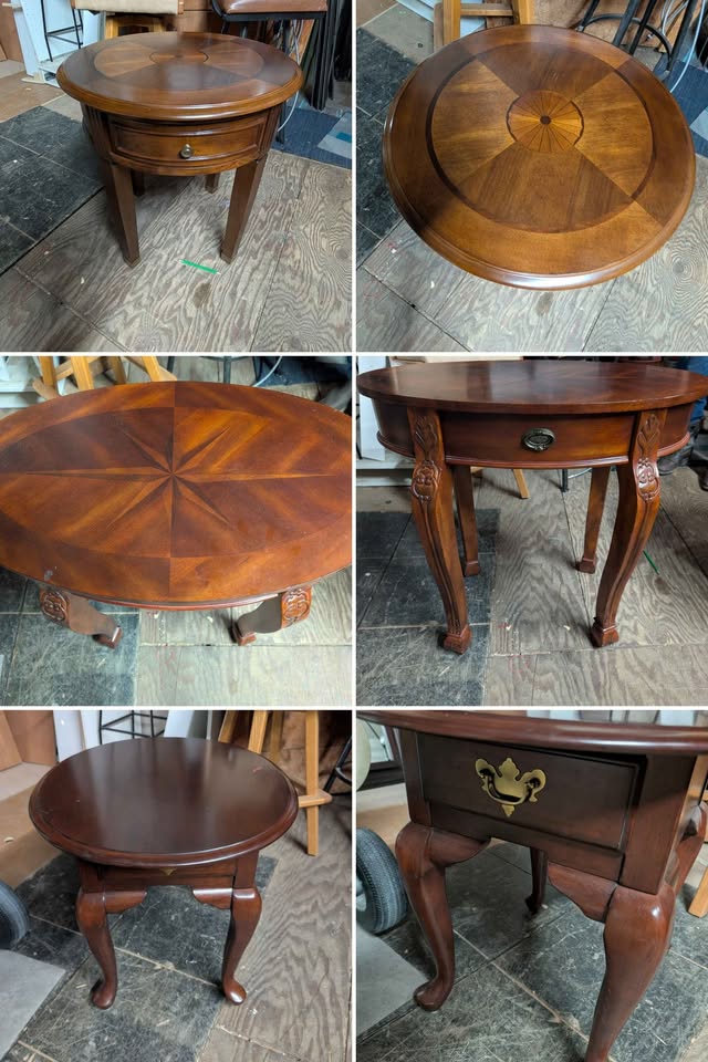 Antiques, tables, chairs, dish ware, cabinets, vanities, sinks, office, decor, art, trunks, appliance