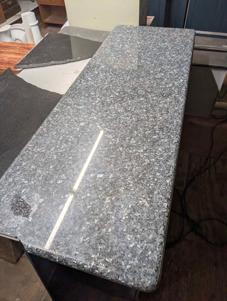 Granite table with storage