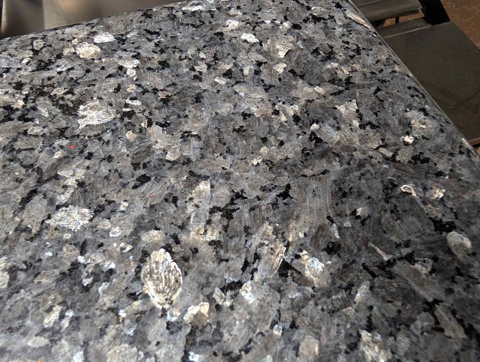 Granite table with storage