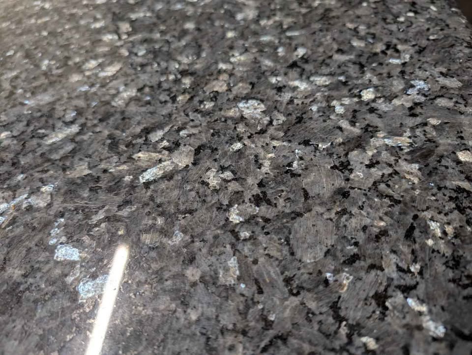 Granite table with storage