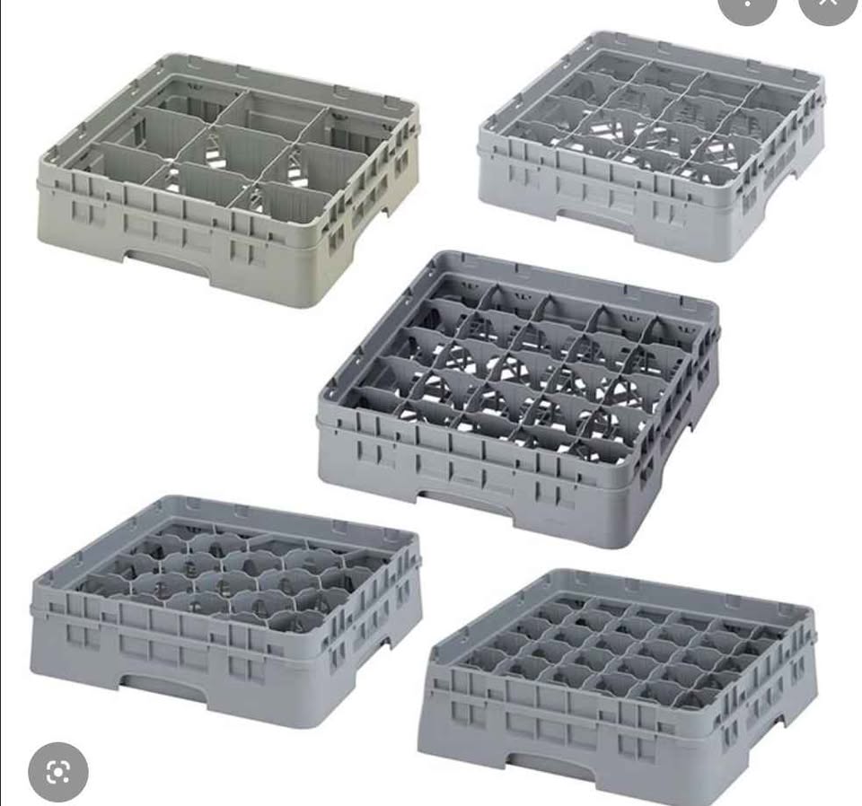Drinkware dish racks.