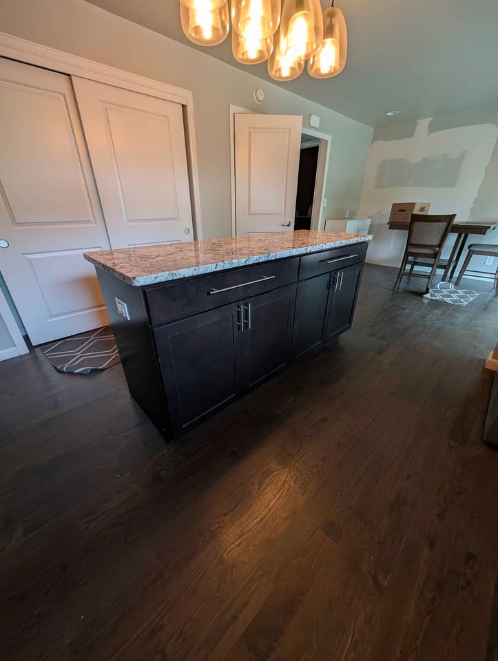 White Kitchen with Granite Countertops