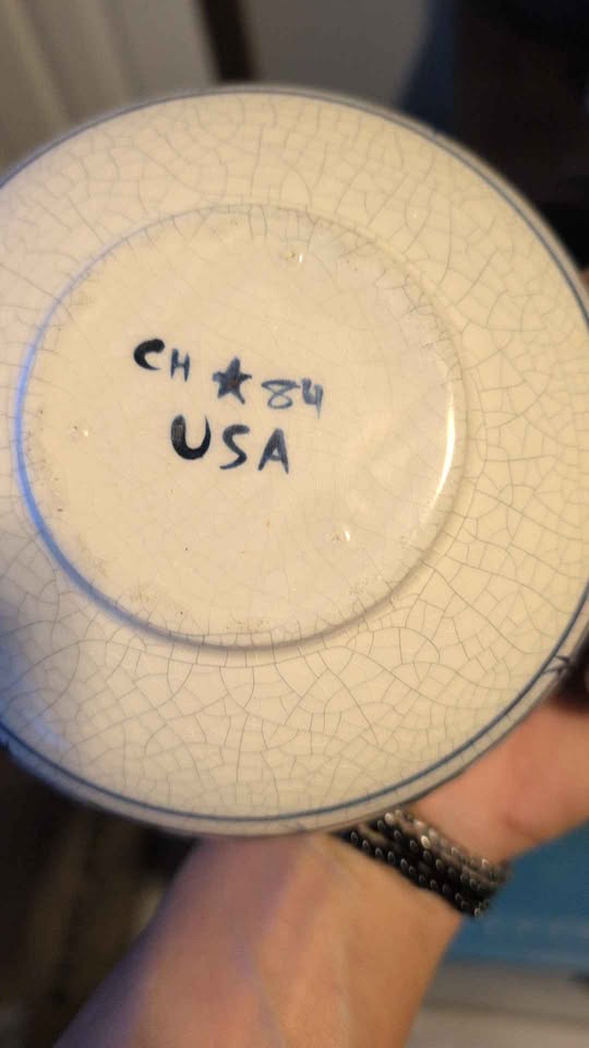 Dedham Pottery Vintage 1986 china Set with Bunny