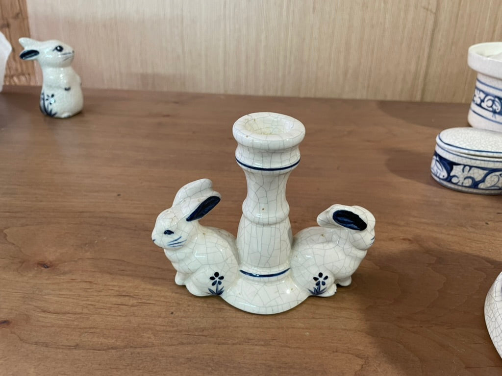 Dedham Pottery Vintage 1986 china Set with Bunny