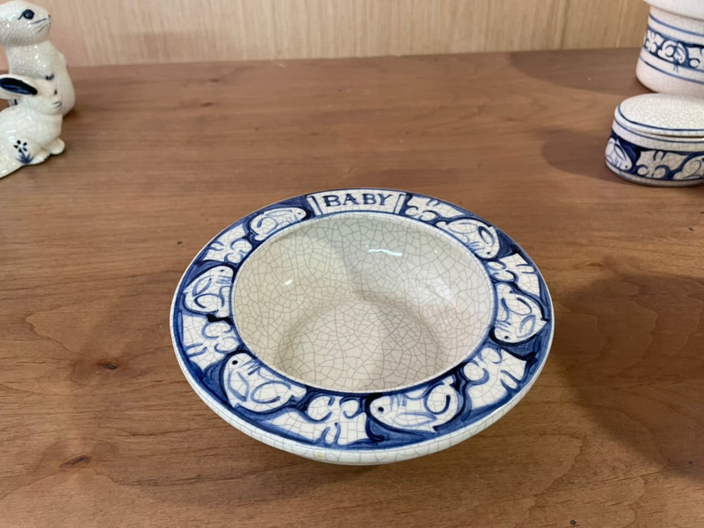 Dedham Pottery Vintage 1986 china Set with Bunny
