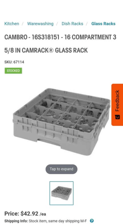 Drinkware and wash trays in Briggsdale, Colorado